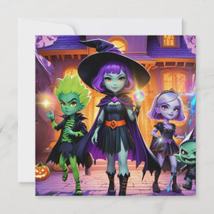 Convite Temático de Bruxas & Magos