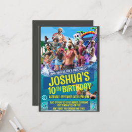 Convite temático de jogo