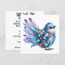 Convite Temático Precious Bling Birds