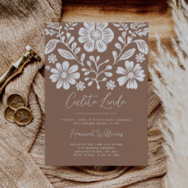 Convite Terracotta para Chá de fraldas Cielito Lin