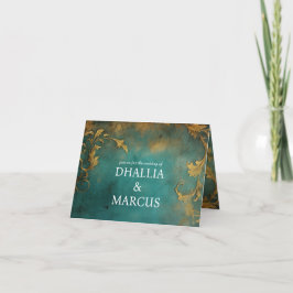 Convite Teto Floral gótico E Dourado