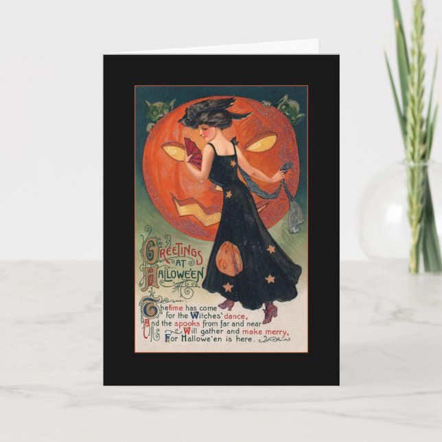 Convite Texto de cumprimento do Dia das Bruxas w/Bloody da (Frente)