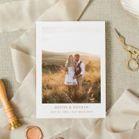 Texto e Foto Elegante Simples | Boho Salvar A Data