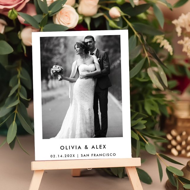 Convite Texto e Foto Elegante Simples | Salvar a data (Criador carregado)