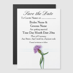 Convite Thistle de Casamento Céltico e Escocês Tradicional