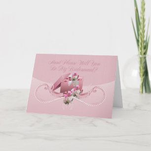 Convite Tia - Você Será Minha Carta De Saudação Da Bridesm