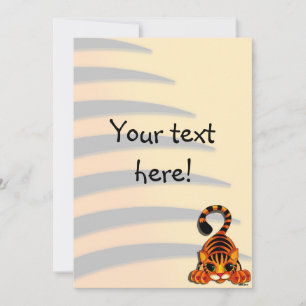 Convite - Tiggy, o Tigre