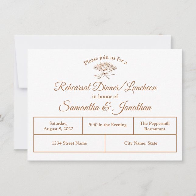 Convite Tradicional para Janto de Ensaios Vitorian (Frente)