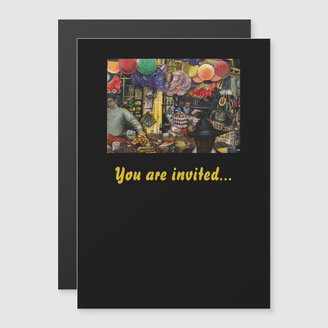 Convite Tradições do Comércio Antigo, Jerusalém (Frente/Verso)