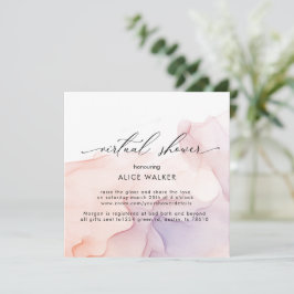 Convite Transparente para Chás Virtuais da Seda