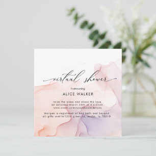 Convite Transparente para Chás Virtuais da Seda