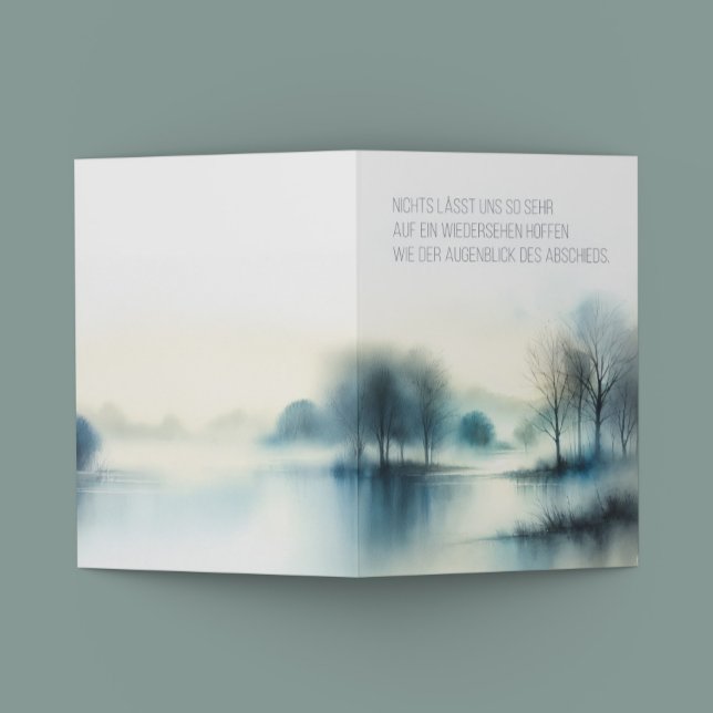 Convite Trauerkarte "Augenblick des Abschieds" (Criador carregado)