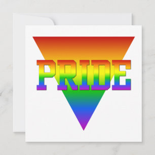 Convite Triângulo Pride, personalizar