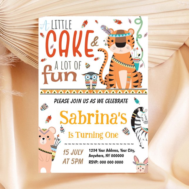 Convite Tribal de Aniversário (Criador carregado)