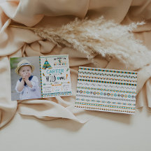 Convite Tribal de Aniversário Wild One Boho