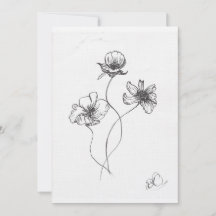 Convite Trio de Flores
