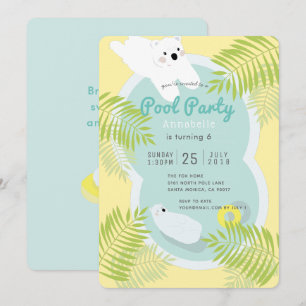 Convite tropical do aniversário da festa na