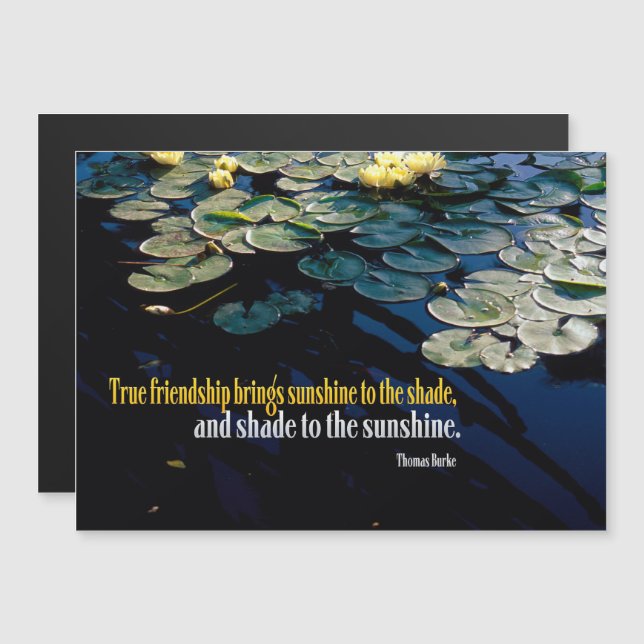 Convite True Friendship Magnetic Card (Frente/Verso)