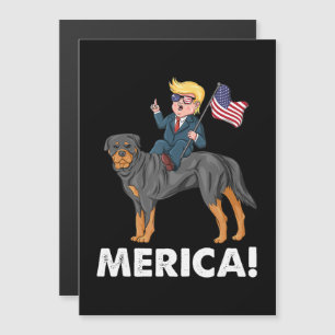 Convite Trump Merica Rottweiler Cachorro Herói Americano
