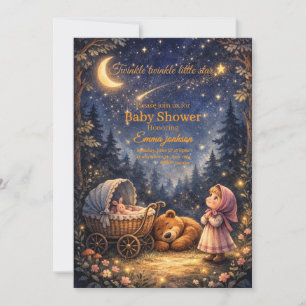 Convite Twinkle Twinkle Little Star Baby Shower