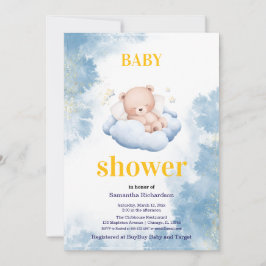 Convite Um recepção para o nosso ursinho