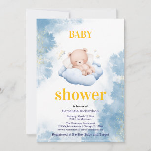 Convite Um recepção para o nosso ursinho