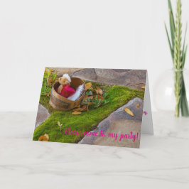 Convite Urso de pelúcia aniversário de criança dob