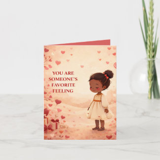 Convite Valentine's Day African American Greeting Card