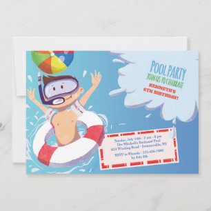 Convite Vamos Fazer um Splash
