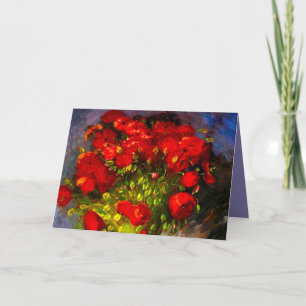 Convite Van Gogh Red Poppies