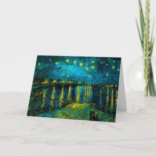 Convite Van Gogh Starry Night Over the Rhône