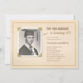 Convite velho clássico do aniversário da surpresa