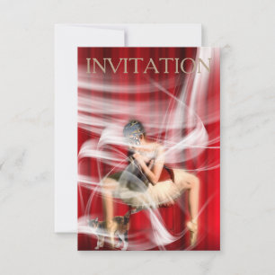 Convite Venetian personalizado da máscara