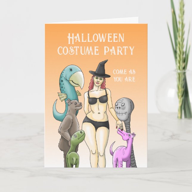 Convite Venha Como Você Festa De Halloween (Frente)