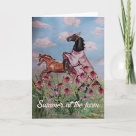 Convite Verão na fazenda dos cavalos