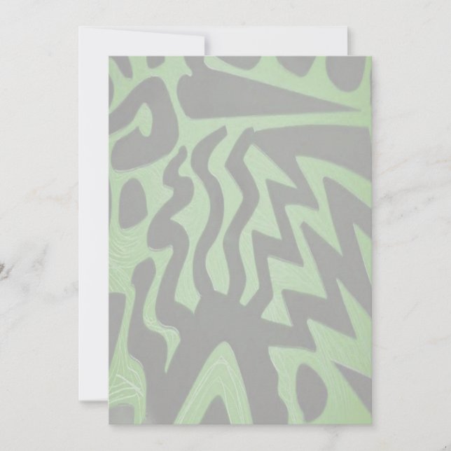 Convite Verde Funky (Frente)