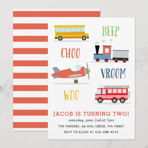 Convite Vermelho do Woo Kid para festa de aniversá