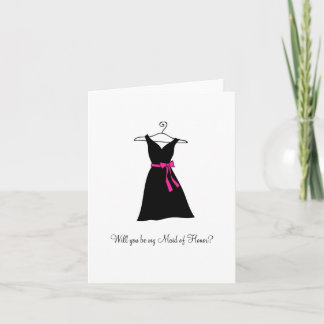 Convite Vestido Negro, será minha Madrinha de casamento?