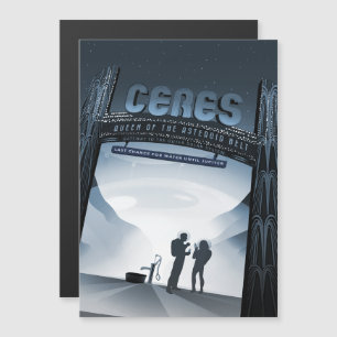 Convite Viagem Sci-Fi Ad, Ceres do Planeta Anão