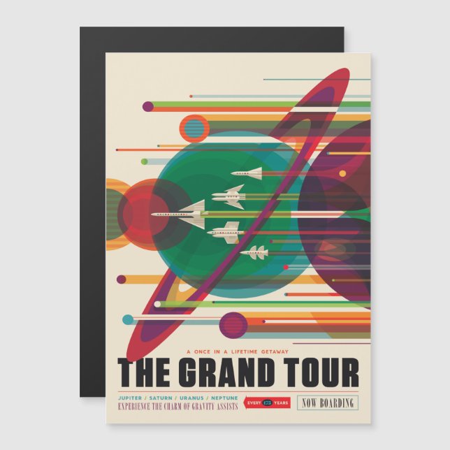 Convite Viagem Sci-Fi Ad, Grande Tour (Frente/Verso)
