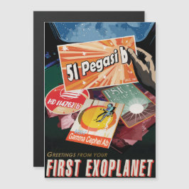 Convite Viagem Sci-Fi Ad, Planeta 51 Pegasi b