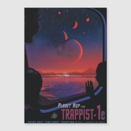 Convite Viagem Sci-Fi Ad, Trapista Planeta-1e
