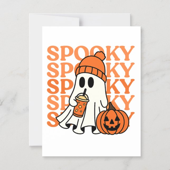 Convite Vibrações Assustadoras de Fantasmas (Frente)