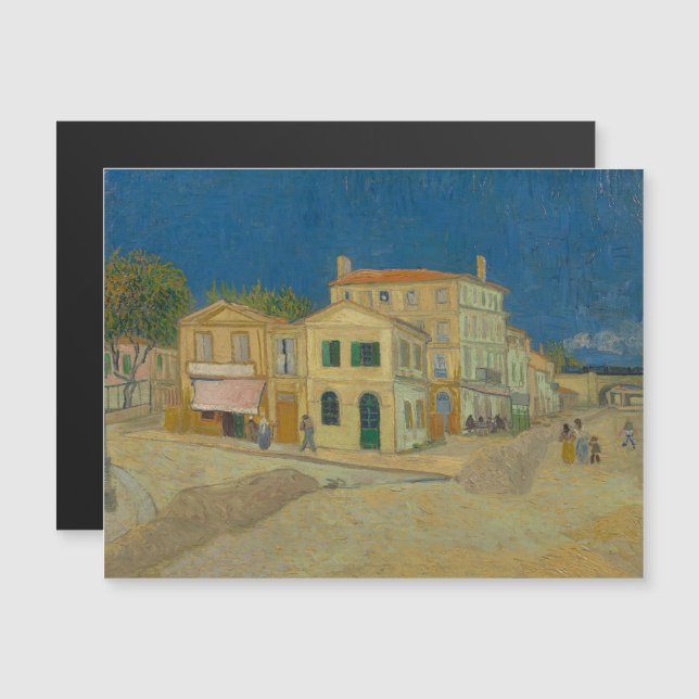 Convite Vincent Van Gogh, A Casa Amarela, A Rua (Frente/Verso)