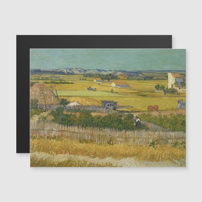 Convite Vincent Van Gogh, A Colheita, De Oogst (Frente/Verso)