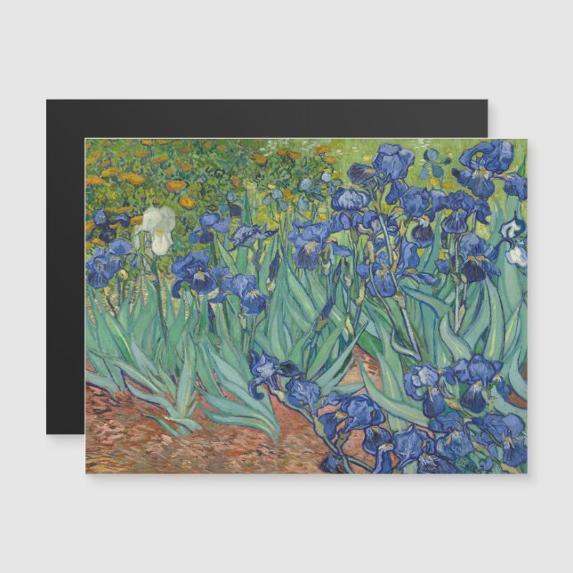 Convite Vincent Van Gogh, irlandeses, Les Iris (Frente/Verso)