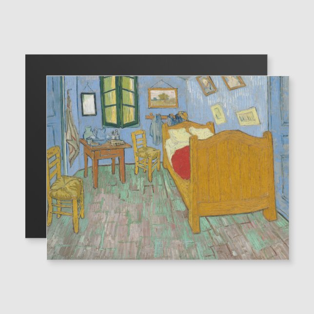 Convite Vincent Van Gogh, quarto de dormir em Arles, versã (Frente/Verso)