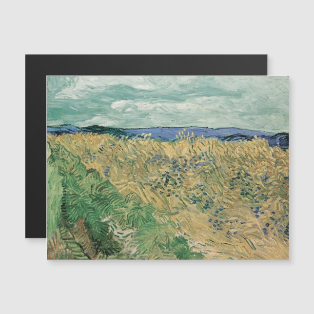 Convite Vincent Van Gogh, Wheatfield Com Cornflower (Frente/Verso)
