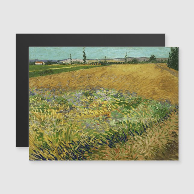 Convite Vincent Van Gogh, Wheatfield, Korenveld (Frente/Verso)