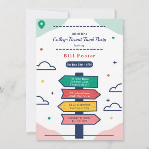 Convite Vinculado à Faculdade de Cartazes Direcion